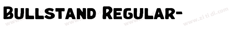 Bullstand Regular字体转换